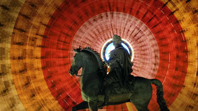 「ルイ14世騎馬像」フランス, リヨン