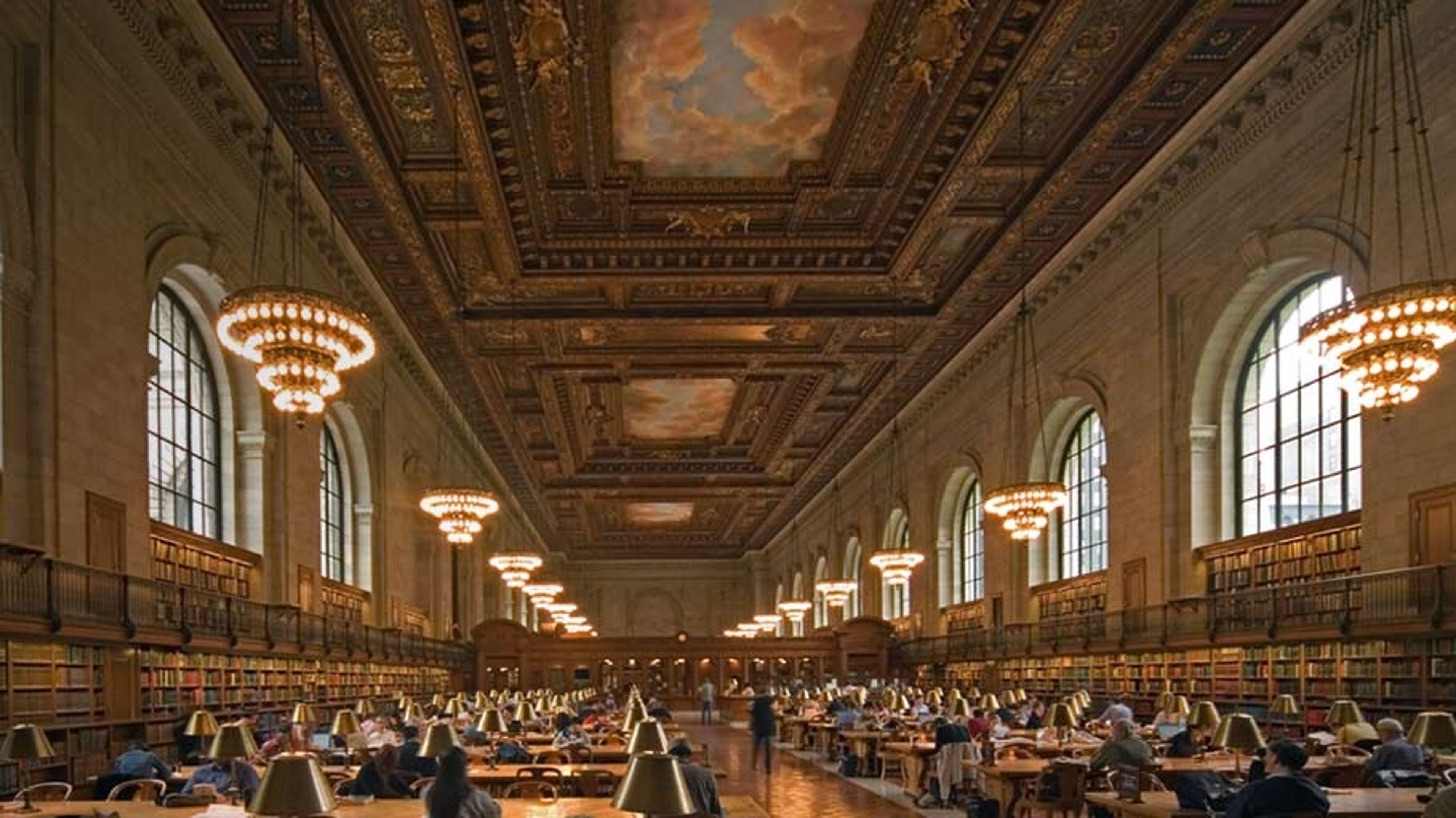 ニューヨーク公共図書館｣アメリカ, ニューヨーク - Bing Gallery