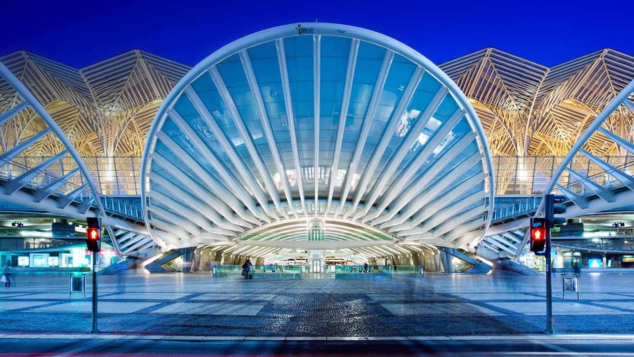 Gare do Oriente in Lisbon, Portugal 