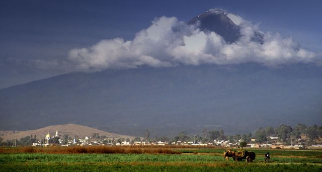 Mount Popocatépetl near Puebla, Mexico
