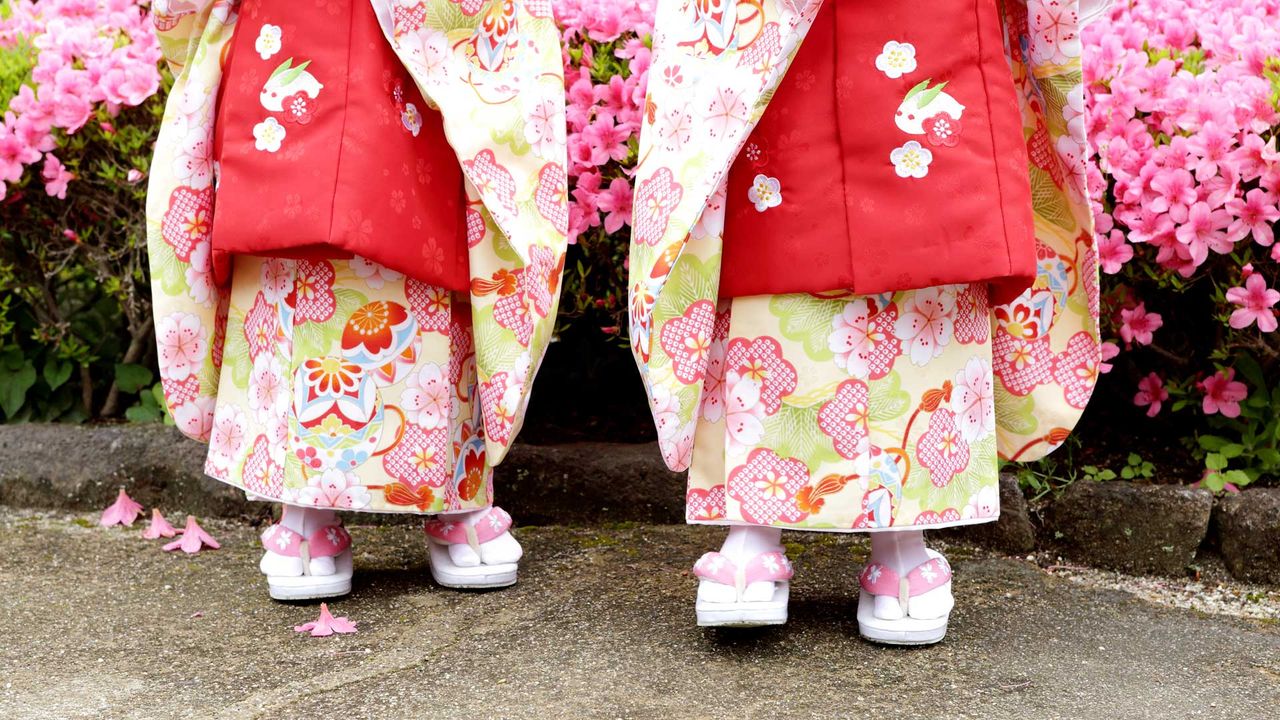 ｢振袖姿の双子｣ 