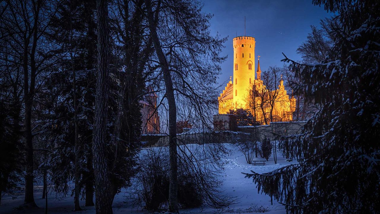 Schloss Lichtenstein, Landkreis Reutlingen, Baden-Württemberg, Deutschland