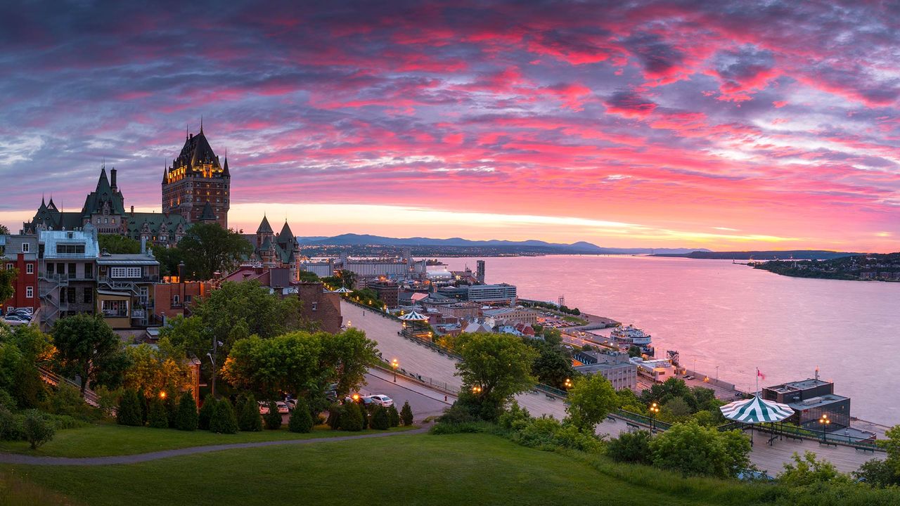 Panorama of Old Quebec City, Que. 