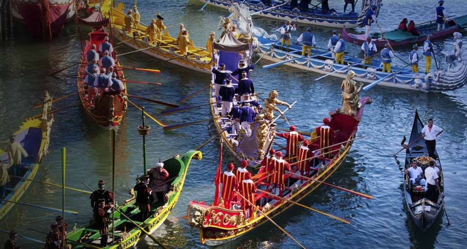 Historical regatta in Venice, Italy