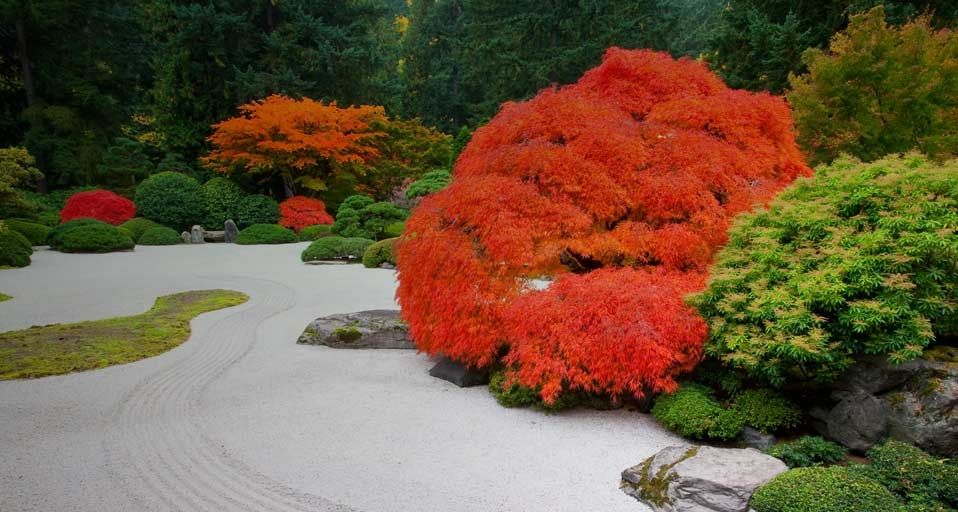 The Flat Garden at the Portland Japanese Garden, Portland, Oregon