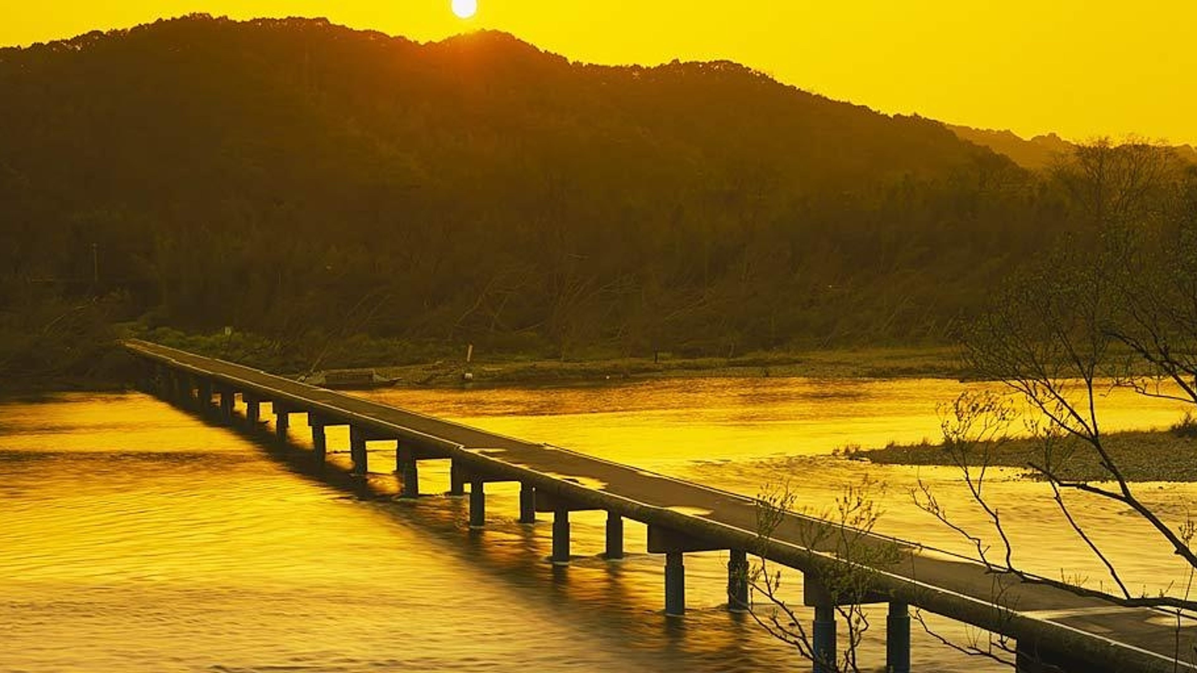 佐田沈下橋｣高知県, 四万十川 - Bing Gallery