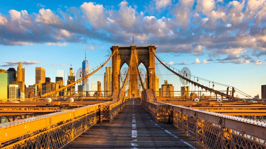 ｢ブルックリン橋｣米国ニューヨーク市 