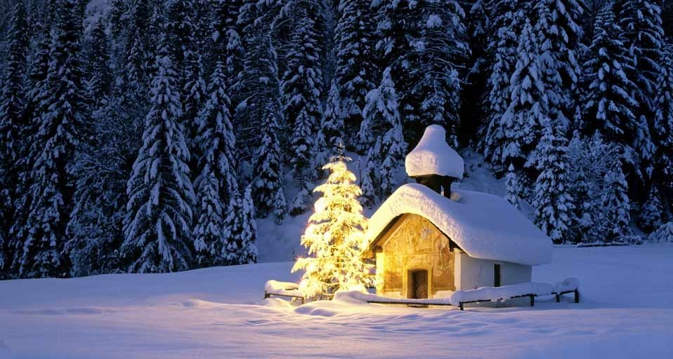 La Bavière sous la neige, Allemagne