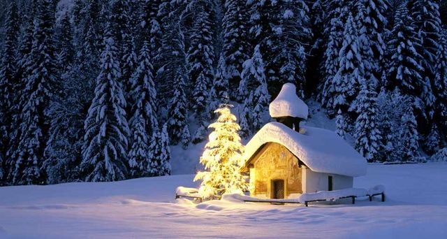 La Bavière sous la neige, Allemagne