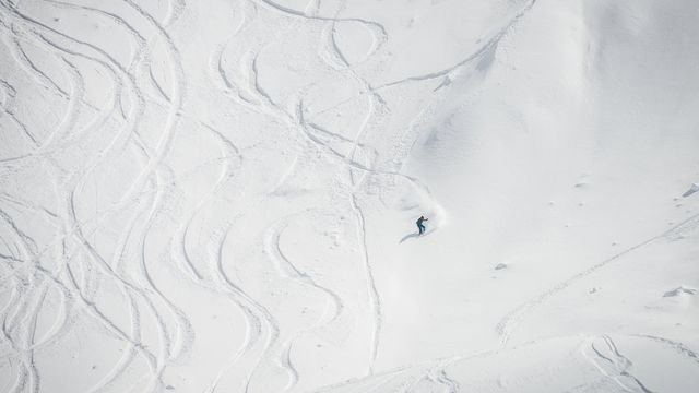 Snow boarder in Whistler, B.C.