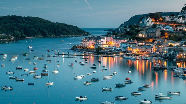 Salcombe harbour on the south coast of Devon