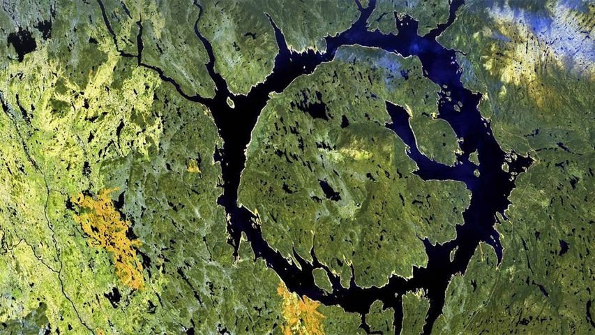 Manicouagan Crater in Québec, Canada