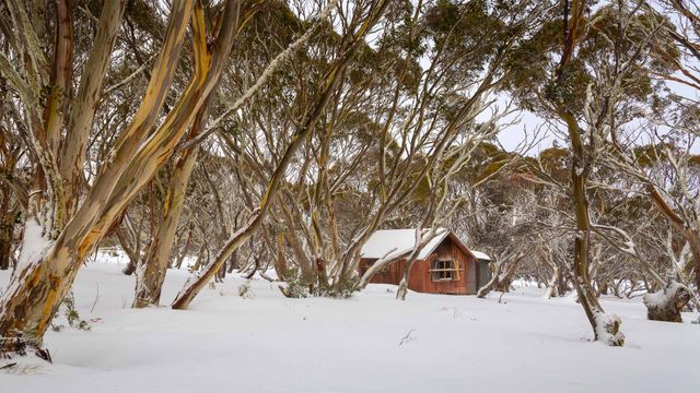Cattleman’s hut at Dinner Plain, Victoria