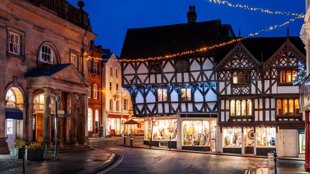 Christmas Lights, Ludlow, Shropshire