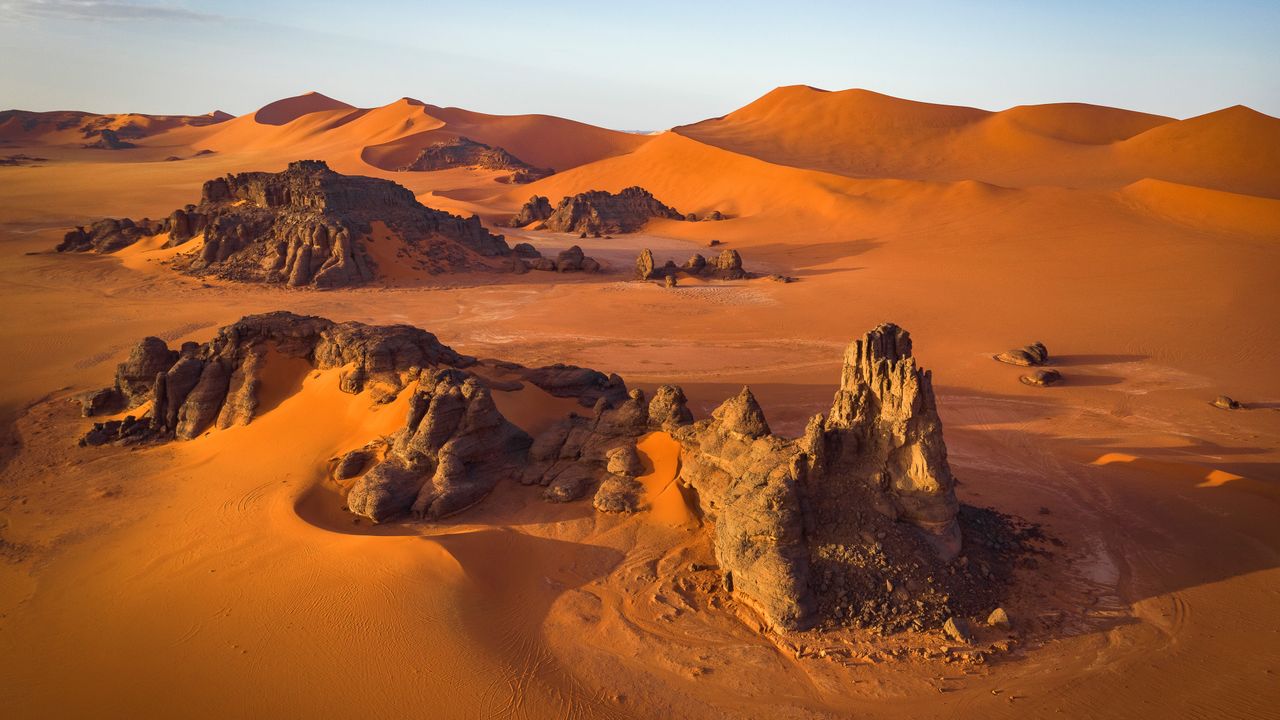 Felsformationen in der Sahara, Djanet, Algerien