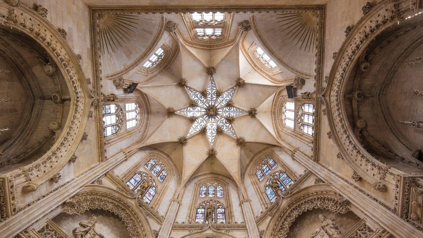Interior de la famosa Catedral Gótica, Burgos, España