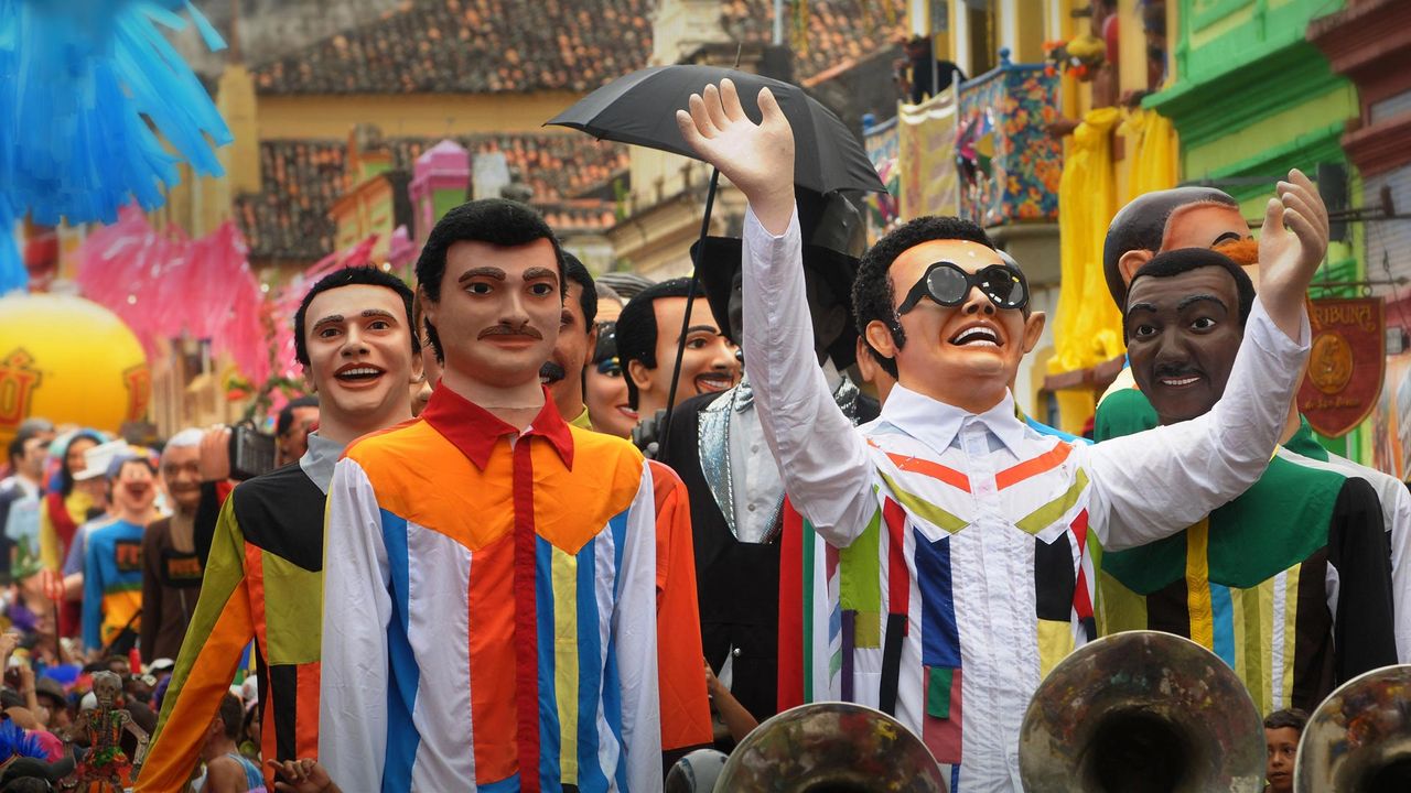 Marionnettes géantes au carnaval d’Olinda, Brésil