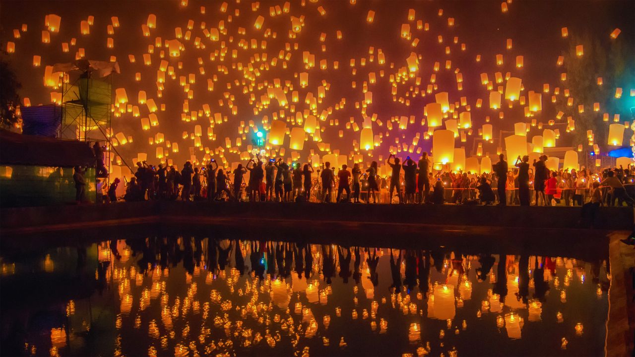 Yi Peng festival, Chiang Mai, Thailand