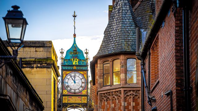 The Eastgate Clock, Chester, England