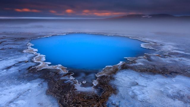 Hveravellir hot spring on Kjölur plateau, Iceland