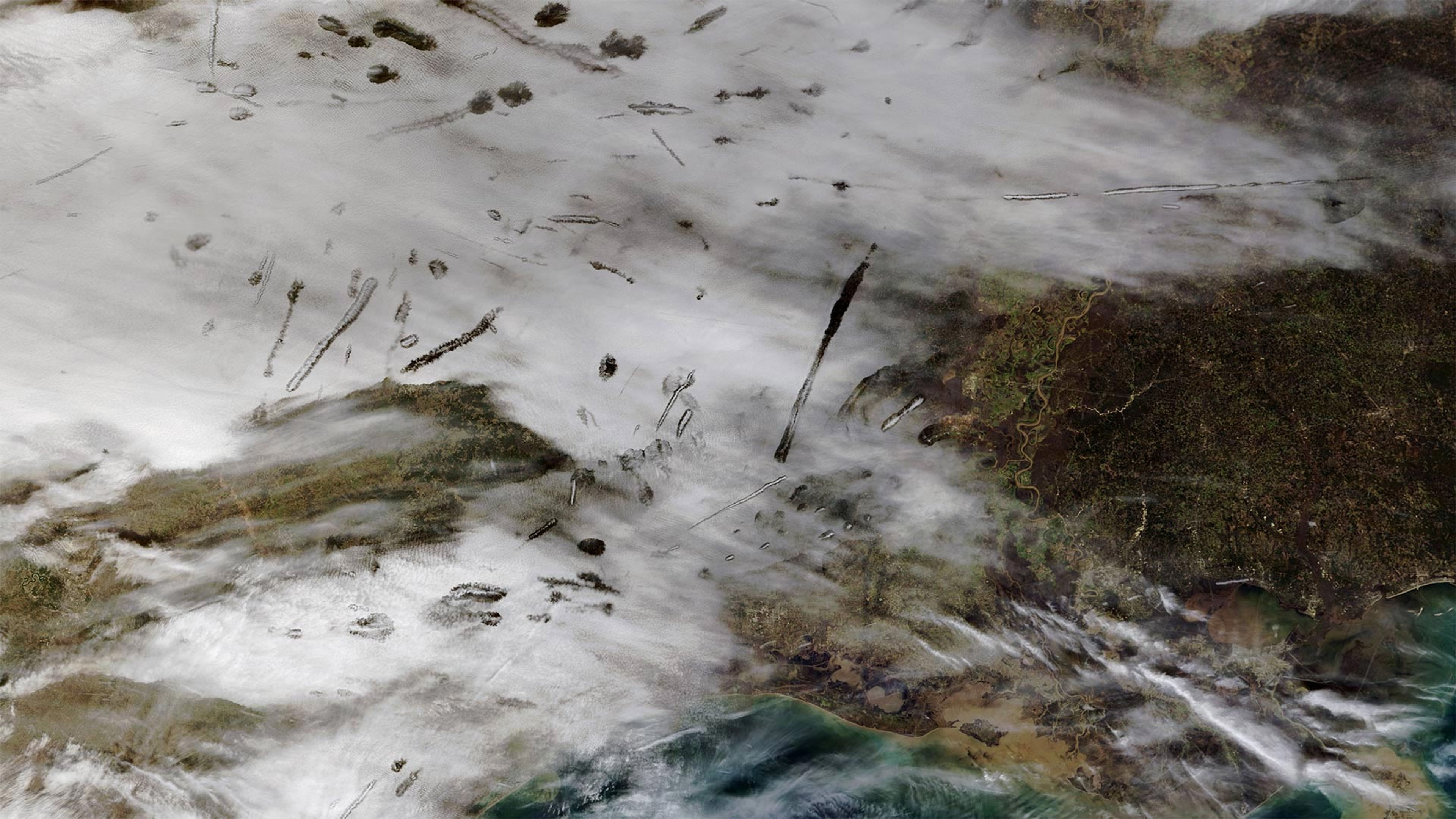 From NASA’s Terra Satellite, An Image Of Fallstreak Holes In Clouds ...