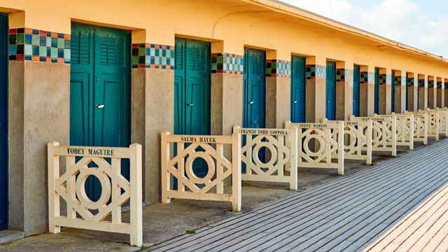 Cabines de plage à Deauville, France