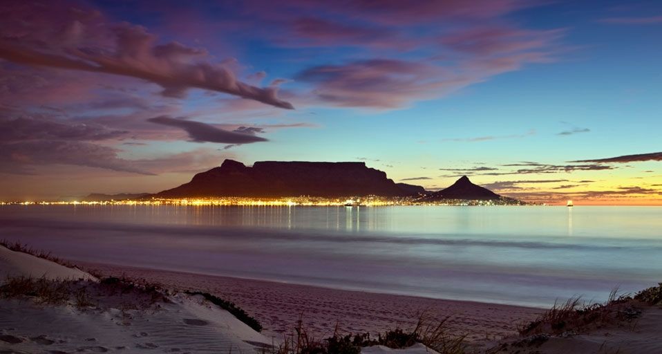 Table Mountain above Cape Town, South Africa