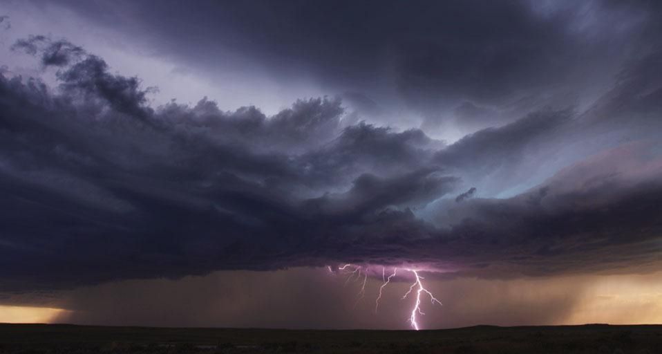 Thunderstorm over the prairie in Montana