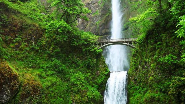 Multnomah Falls and Benson Bridge, Oregon