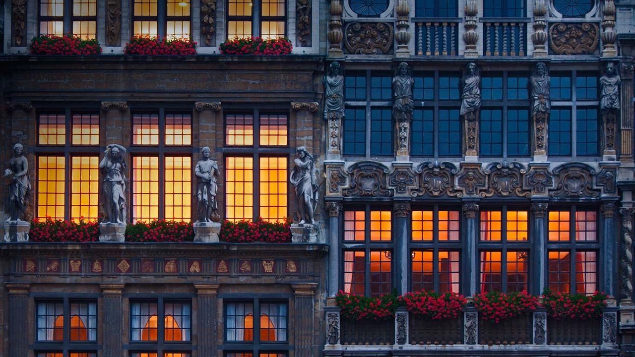 A building in the Grand Place, Brussels, Belgium