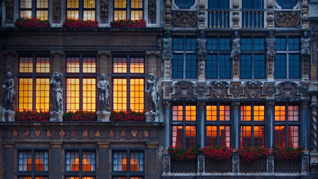 Un édifice de la Grand-Place de Bruxelles, Belgique