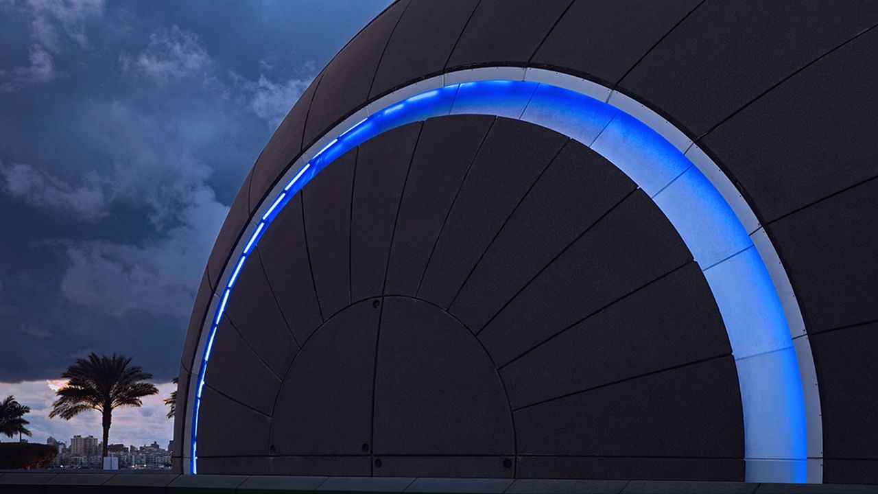 Planetarium an der Bibliotheca Alexandrina, Alexandria, Ägypten 