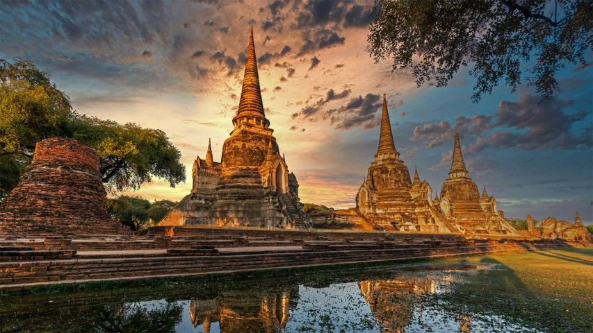 Wat Phra Si Sanphet, Geschichtspark Ayutthaya, UNESCO-Weltkulturerbe, Ayutthaya, Thailand