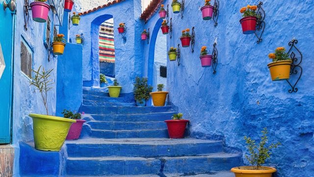Blaue Mauern von Chefchaouen, Marokko
