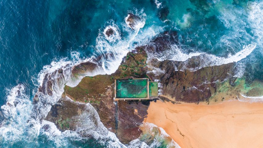 Mona Vale Ozean-Pool, Sydney, Australien