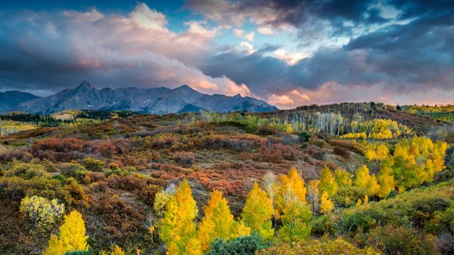 The Sneffels Range in Colorado, USA