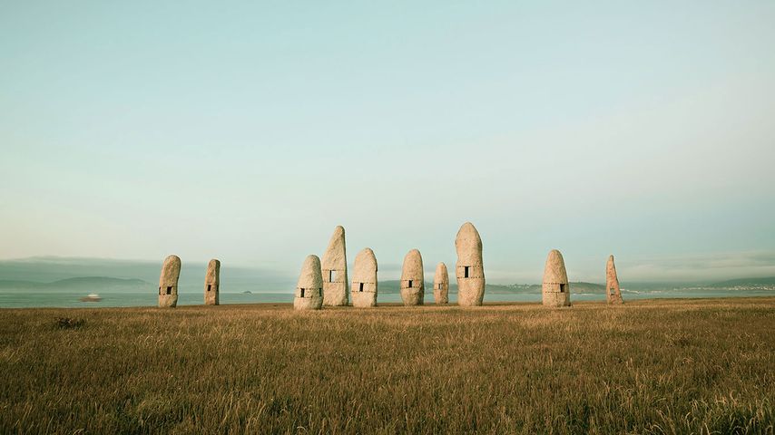 ‘Menhir Monuments’ by Manolo Paz, A Coruña, Galicia, Spain