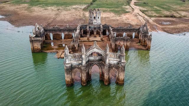 Ruins of Shettihalli Rosary Church in Karnataka, India