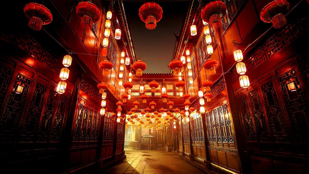 中国，四川，成都，美丽的锦里古街- Bing Gallery · Peapix