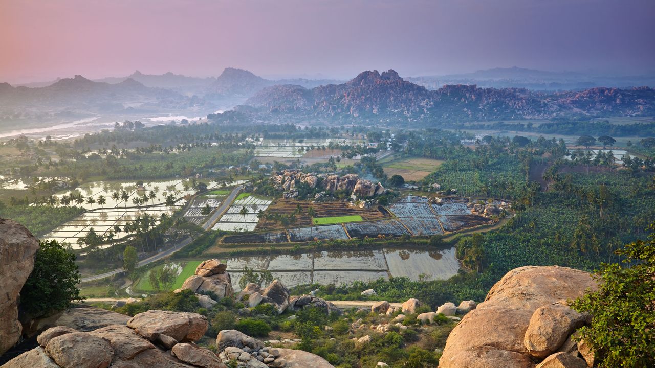 Scenery around Hampi, Karnataka