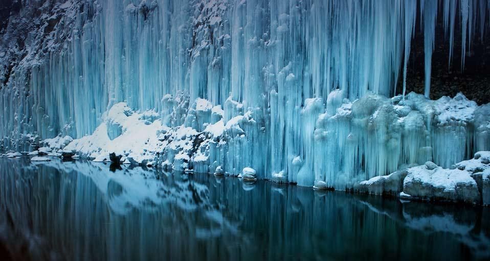 ｢白川氷柱群｣長野県, 木曽町