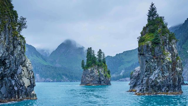 Cove of Spires in Kenai Fjords National Park, Alaska