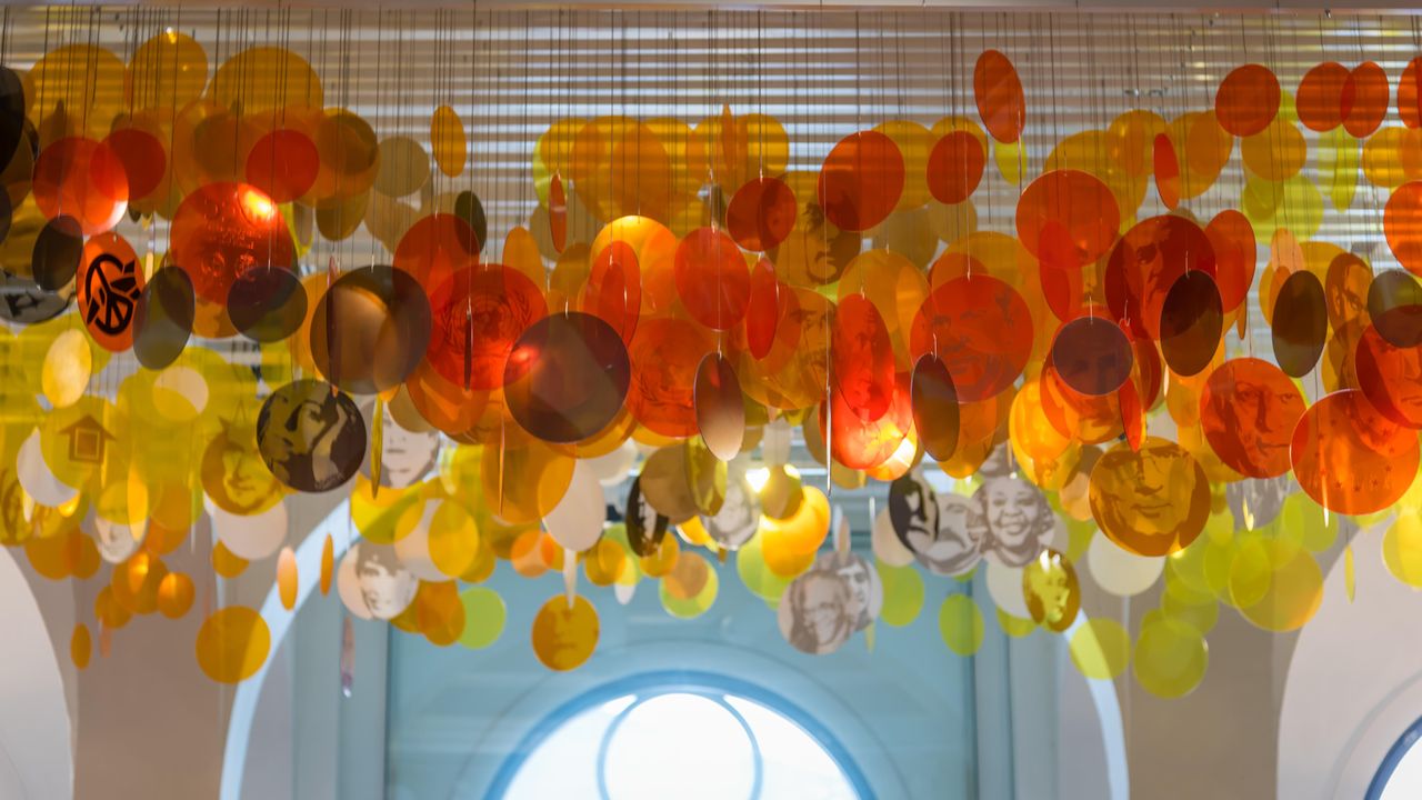 Interior del Centro Nobel de la Paz, Oslo, Noruega