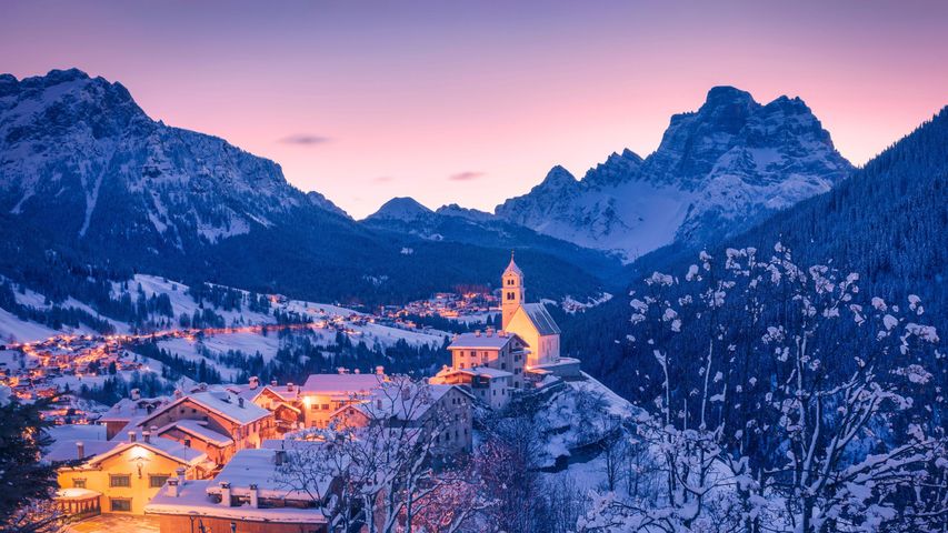 Colle Santa Lucia nas Dolomitas, na Itália