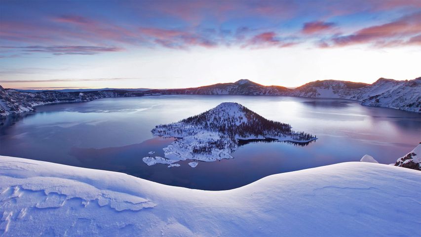 火山口湖，俄勒冈州