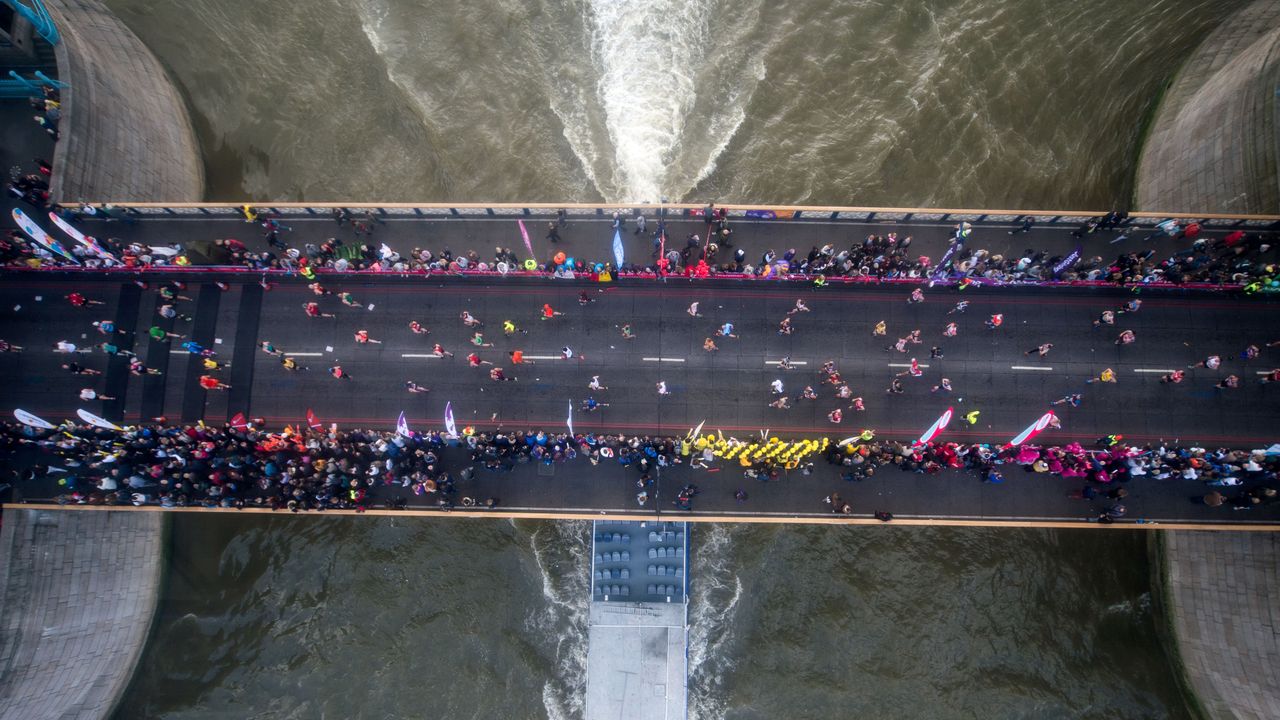 London Marathon in London on April 23, 2017