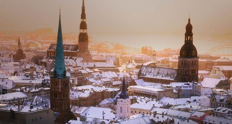 Die Altstadt Rigas in Lettland
