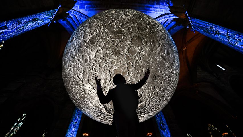 Museum Of Moon Installation Launches The Burns & Beyond Festival, Edinburgh.
