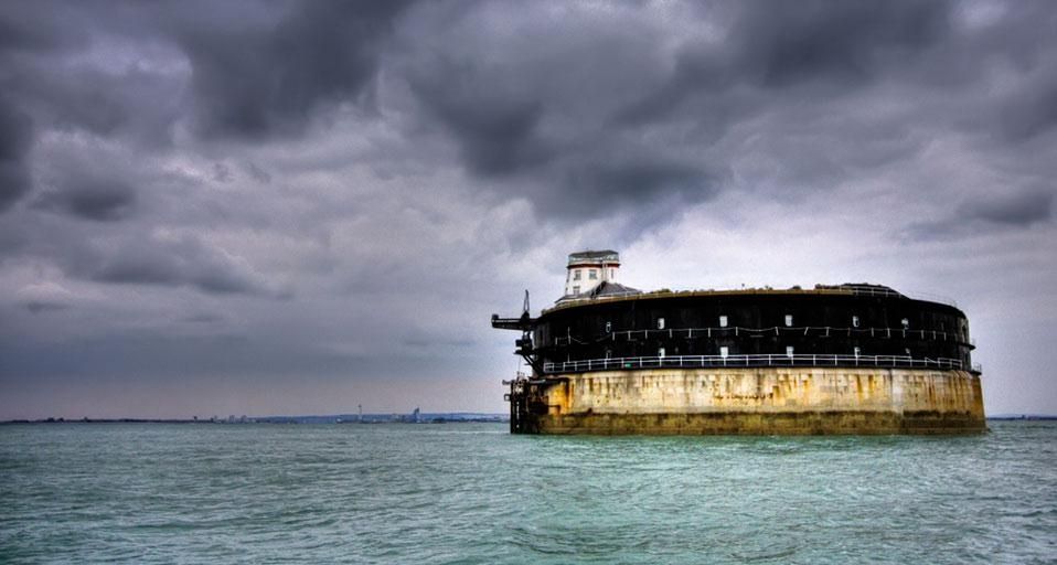 No Man's Land in the Solent near Portsmouth, England