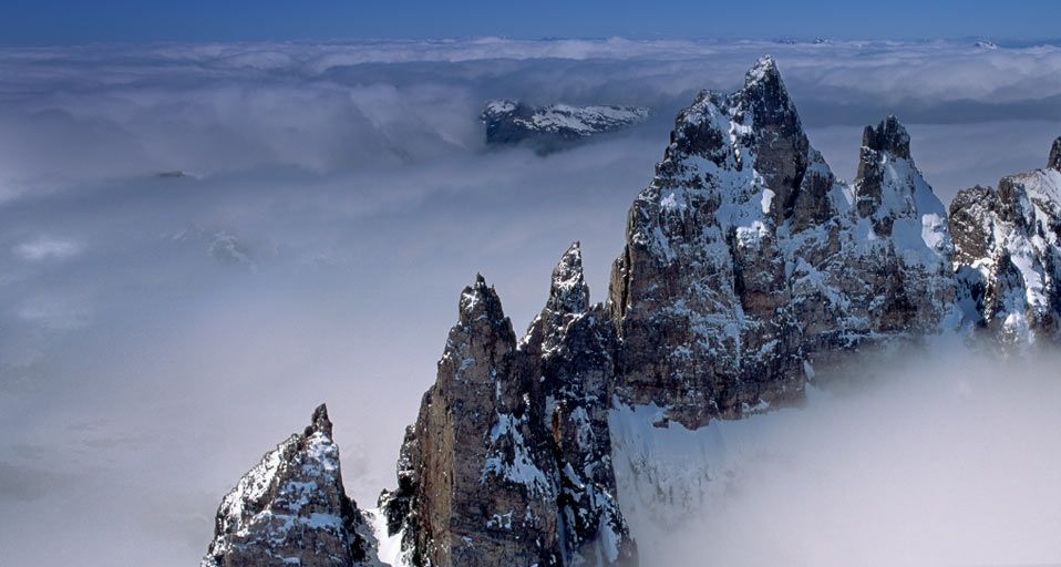 Jagged peaks in the Patagonian Andes in Argentina